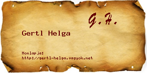 Gertl Helga névjegykártya